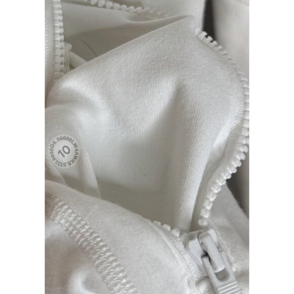 Lululemon Define Jacket 10 White Thumb holes Zip Up Gym Workout - Picture 5 of 9